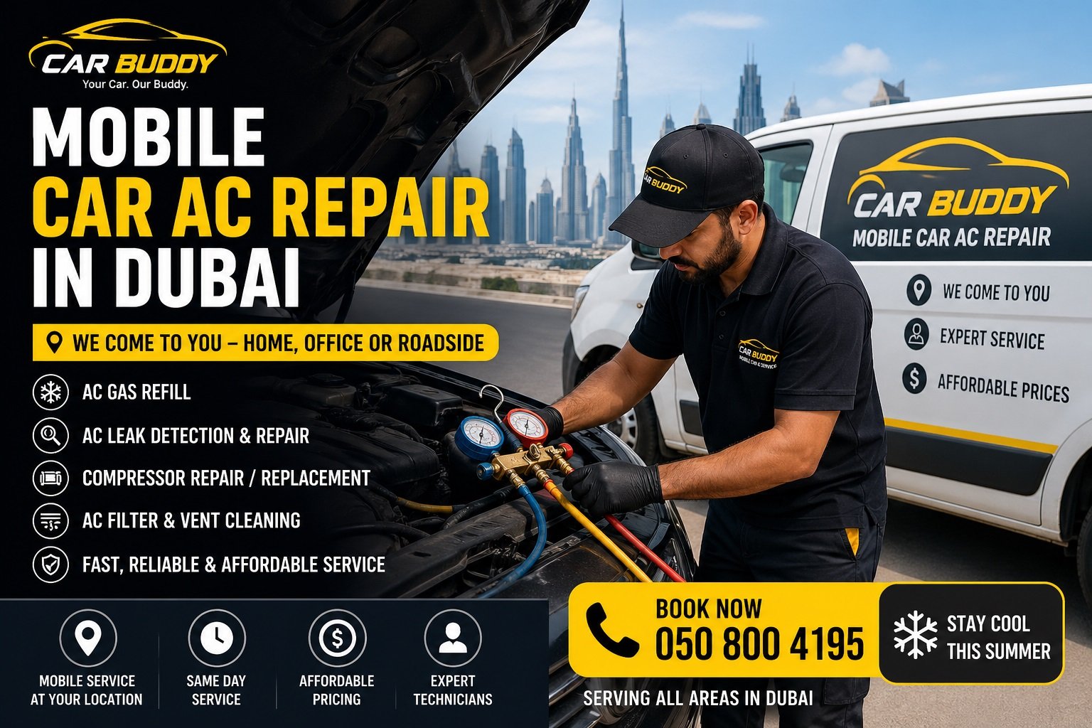 mobile car ac repair dubai